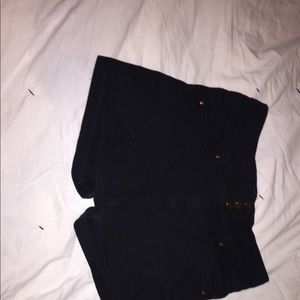 Black high waisted shorts